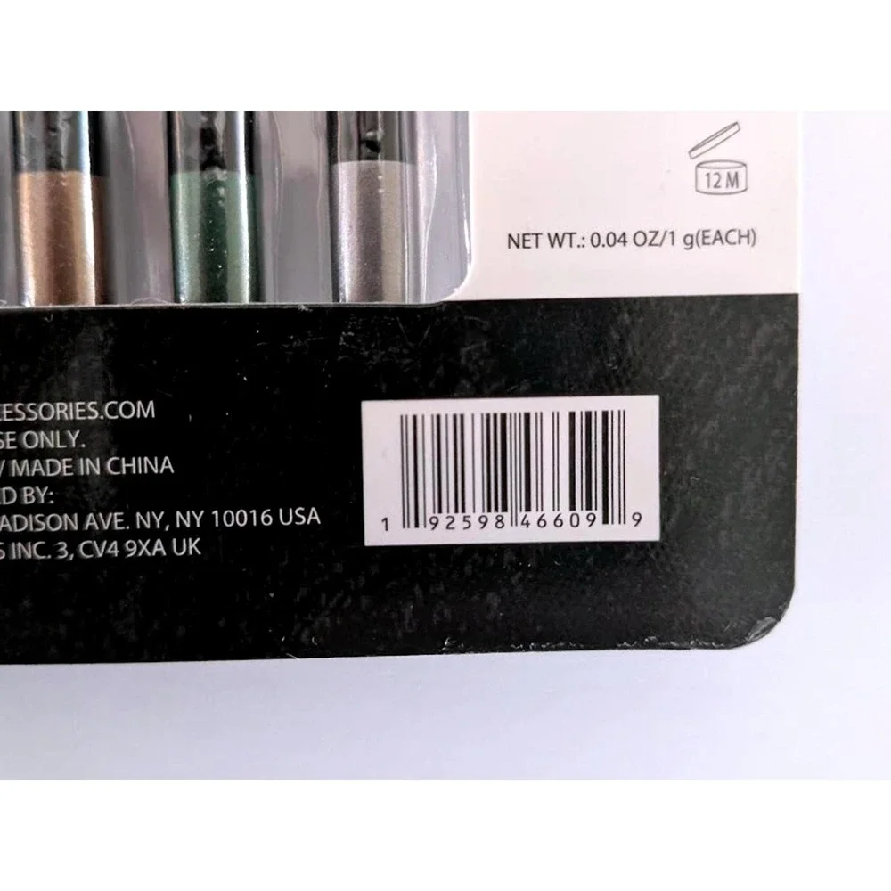 Max Studio 6 Pro Pencil Eyeliners Gift Set Multi-Color Long Wear Eye Makeup New